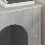 vidaXL Maison pour chat Béton 53 x 52 x 62 cm Bois d'ingénierie