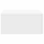 vidaXL Table d'appoint murale Blanc 59 x 34 5 x 17 cm