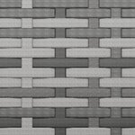 vidaXL Repose-pieds de jardin avec coussins 4 Pièces Gris Résine tressée