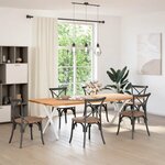 vidaXL Pieds de table à manger en forme de X  2 pièces  blanc  70 x (72-73) cm  acier