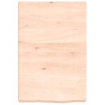 vidaXL Étagère murale 40x60x(2-6) cm bois de chêne massif non traité