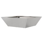 vidaXL Set de jardinières en bol 5 Pièces 50x50x15 cm en inox