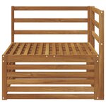 vidaXL Canapé d'angle extérieur Bois d'Acacia Massif Naturel