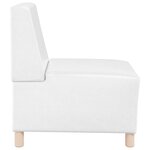 vidaXL Unité de Sofa Modulaire Sans Accoudoirs Blanc 55 x 74 x 82 cm