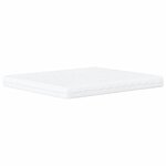 vidaXL Lit avec matelas Hvar crème 180x200 cm tissu