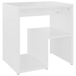 vidaXL Tables de chevet 2 Pièces blanc 40x30x40 cm bois d'ingénierie
