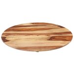 vidaXL Dessus de table Bois solide Rond 15-16 mm 70 cm