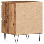 vidaXL Cabinet de chevet Bois ancien 40 x 35 x 50 cm Bois d'ingénierie