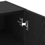 vidaXL Meuble TV Chêne noir 40.5 x 30 x 102 cm Bois d'ingénierie