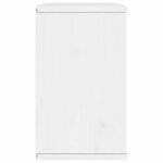 vidaXL Meuble TV avec tiroir ODDA blanc 79x24x40 cm bois massif pin
