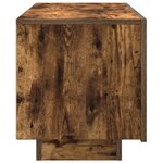 vidaXL Meuble TV Chêne fumé 100x35x40 cm Bois d'ingénierie