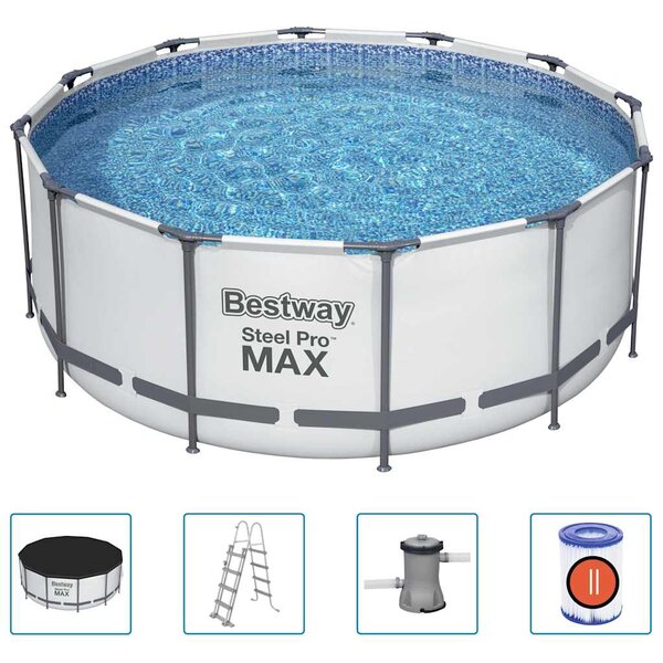 Bestway Ensemble de piscine Steel Pro MAX rond 366x122 cm