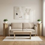 vidaXL Support de Plante 2 pièces Chêne Sonoma 40 x 40 x 80 cm
