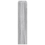VidaXL Cadre de cheminée sonoma gris 81x18x82 cm bois d'ingénierie