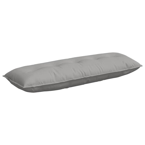 vidaXL Coussin de Dos Gris nuage 140 x 19 x 50 cm tissu