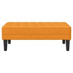 vidaXL banc Jaune foncé 113 x 57 x 39 cm tissu