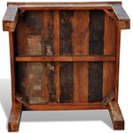 vidaXL Table basse carrée Bois de récupération