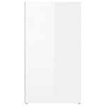 vidaXL Buffet Blanc brillant 100x33x59 5 cm Bois d'ingénierie