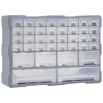 vidaXL Organisateur multi-tiroirs avec 38 tiroirs 52x16x37 5 cm