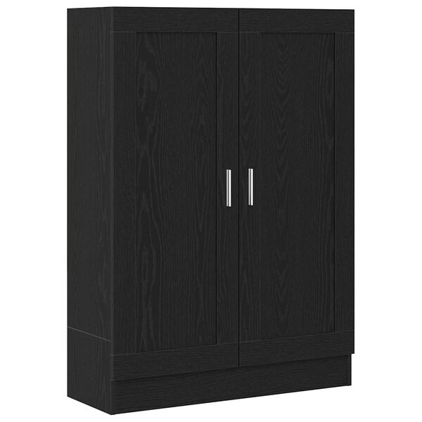 vidaXL Meuble de Bibliothèque Chêne noir 82.5 x 30.5 x 115 cm