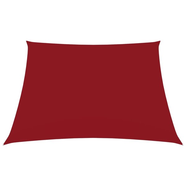 vidaXL Voile de parasol Tissu Oxford carré 6x6 m Rouge