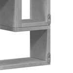 vidaXL Étagère murale gris béton 96x12x64 cm bois d'ingénierie