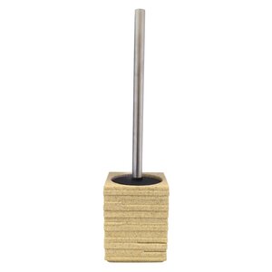 RIDDER Brosse de toilette avec support Brique Écru