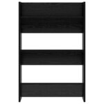 vidaXL Cabinet à chaussures 2 Pièces Chêne noir 60 x 18 x 90 cm