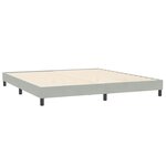 vidaXL Sommier à lattes de lit sans matelas gris clair 200x220 cm