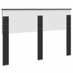 vidaXL Tête de lit Chêne noir 150 cm Bois d'ingénierie