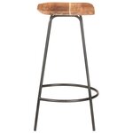 vidaXL Tabourets de bar lot de 4 bois d'acacia solide
