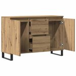 vidaXL Buffet chêne artisanal 101 5x35x70 cm bois d'ingénierie