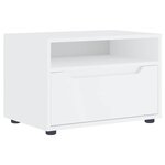 vidaXL Meuble TV VISNES blanc 60x40x38 cm bois d'ingénierie
