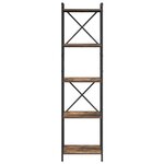 vidaXL Étagère Chêne fumé 40 x 30 x 155 cm Bois d'ingénierie