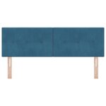 Headboard LED vidaXL en velours bleu foncé 80 cm  capitonné