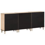 vidaXL Armoires latérales 3 Pièces 60x33x75 cm bois massif de manguier