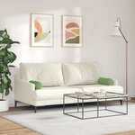 vidaXL Coussins d'accent 2 Pièces Vert clair Ø 15 x 40 cm