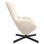 Fauteuil suspendu vidaXL en tissu velouté crème