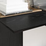 vidaXL Bureau Chêne noir 100 x 50 x 76 cm Bois d'ingénierie