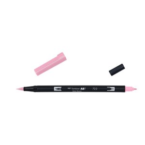 Feutre Dessin Double Pointe ABT Dual Brush Pen 723 rose TOMBOW