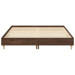 vidaXL Cadre de lit sans matelas chêne marron 140x200 cm