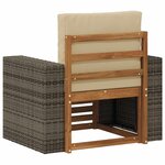 vidaXL Sofa de milieu extérieur Bois d'Acacia Massif Naturel