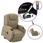 vidaXL Fauteuil Cappuccino Similicuir