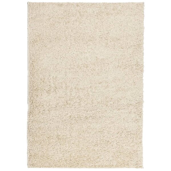 vidaXL Tapis shaggy à poils longs moderne doré 140x200 cm