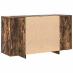 vidaXL Buffet en Chêne Fumé Chêne Fumé Bois 135 x 41 x 75 cm Rangement