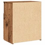 vidaXL Table de chevet vieux bois 50x32x60 cm bois d'ingénierie