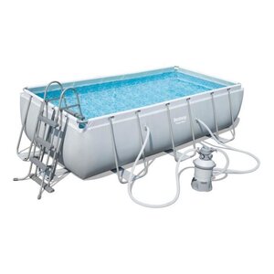 Bestway kit piscine rectangulaire tubulaire l4 04 x l2 01 x h1 00m - filtre a sable