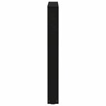 vidaXL Pieds de table à manger en V 3 pièces Noir 70 x (72-73 3) cm Acier