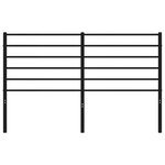 vidaXL Tête de lit métal noir 140 cm