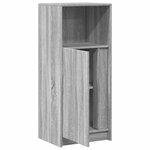 vidaXL Buffet avec LED sonoma gris 42 5x34x100 cm bois d'ingénierie